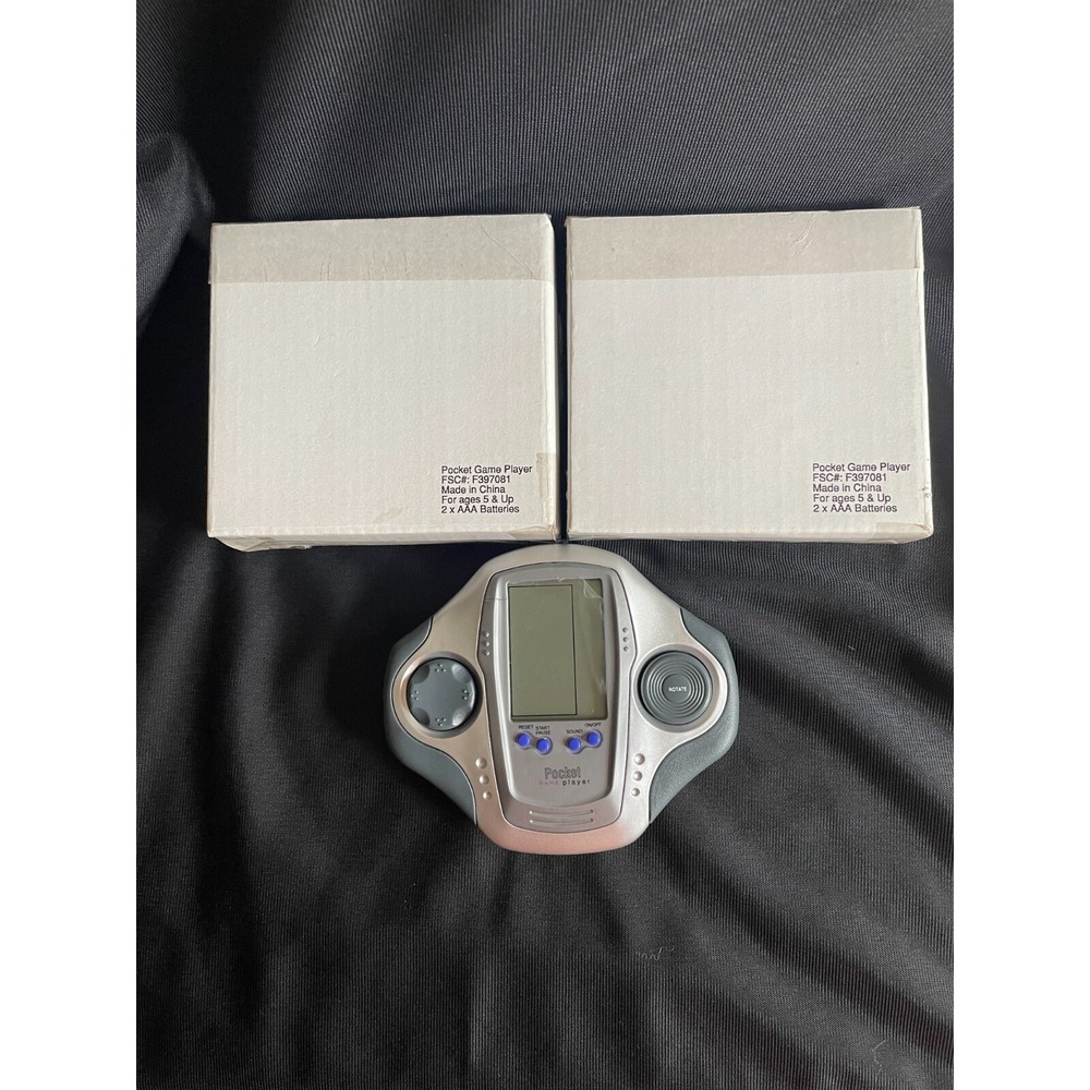 Set of 2 Hand Held Pocket Game Player (FSC# F397081) 11 Different Games New